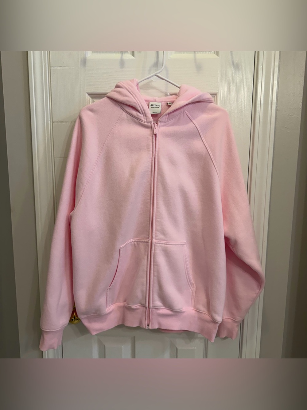 aritzia mega zip up hoodie
